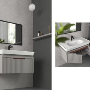 روشویی کابینتی بومرنگ مدل الگا 80