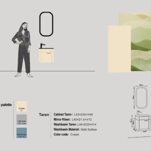 روشویی کابینتی بومرنگ مدل تارن