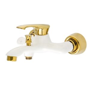 شیر حمام تیتان سفید طلا